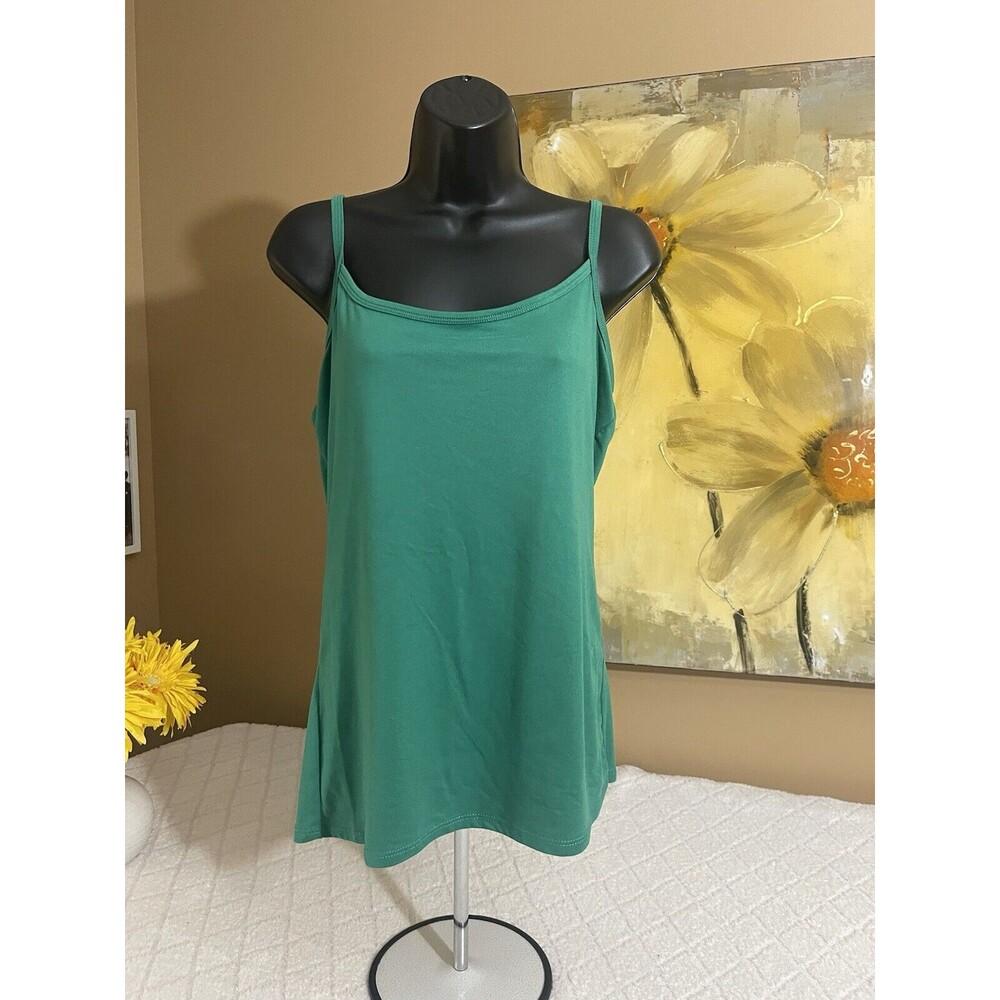 Rue 21 Green Crisscross Back Tank Top. XL